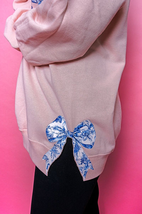 Side Bows Santa's Favorite Chinoiserie Unisex NuBlend Crew Sweatshirt