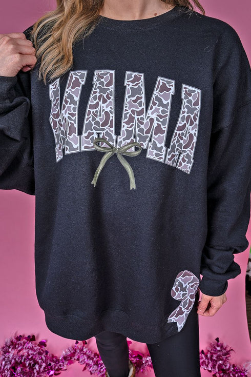 Side Bows Old Camo Mama Unisex NuBlend Crew Sweatshirt