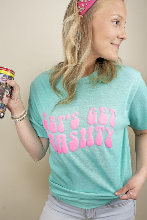 Let's Get Nashty Puff Vinyl Dri-Power 50/50 Tee