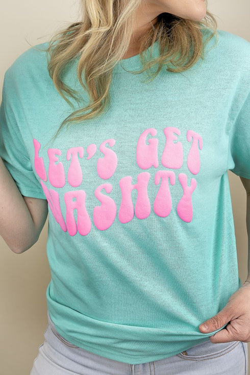 Let's Get Nashty Puff Vinyl Dri-Power 50/50 Tee