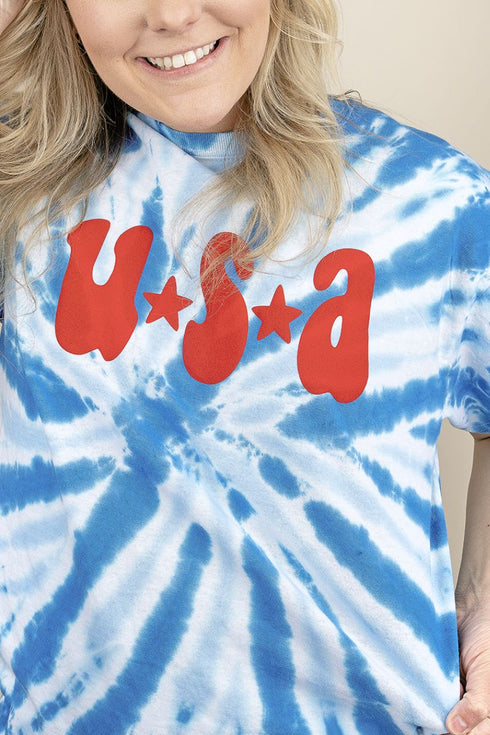 Groovy USA Red Puff Vinyl Cyclone Pinwheel Tee
