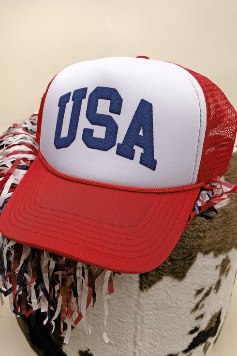 Royal USA Puff Vinyl Foam Mesh Back Trucker Cap