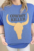 Cowboy Killer Puff Vinyl Unisex Poly-Rich Blend Tee