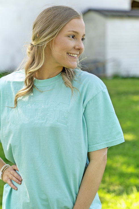 Tone On Tone Nurse Comfort Colors Adult Ring-Spun Cotton Tee