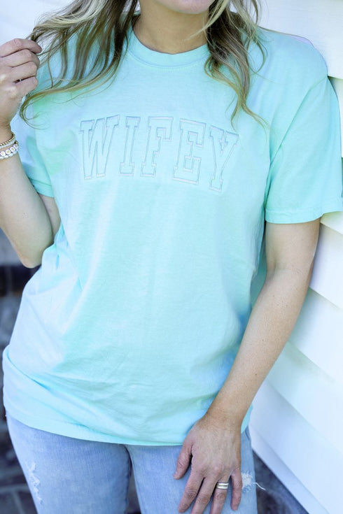 Tone On Tone Wifey Comfort Colors Adult Ring-Spun Cotton Tee
