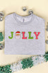 Jolly Santa Chenille Patch Unisex NuBlend Crew Sweatshirt
