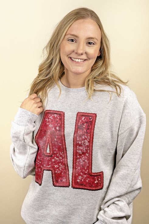 Faux Sequin AL Transfer Unisex NuBlend Crew Sweatshirt