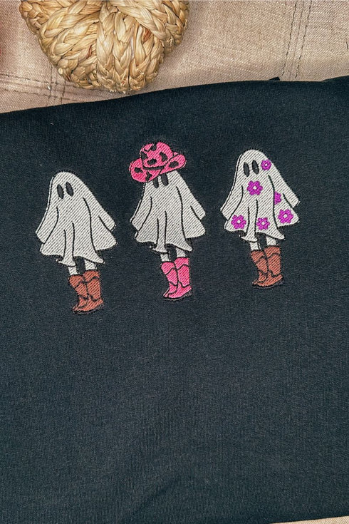 Embroidered Boojee Cowghouls Unisex NuBlend Crew Sweatshirt