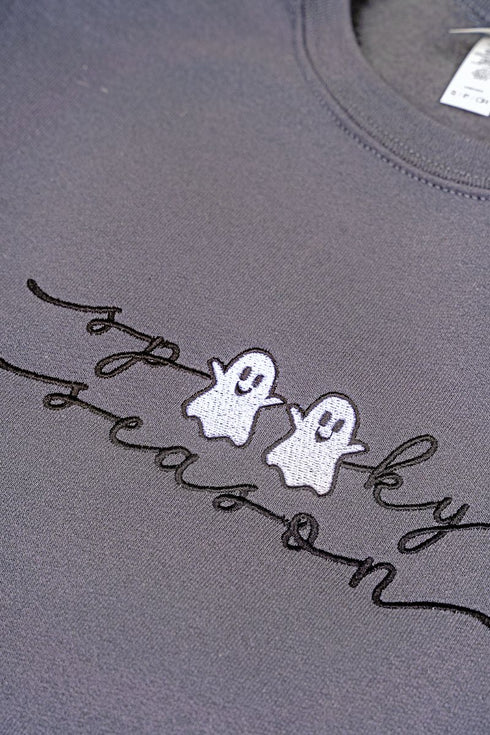 Embroidered Spooky Season Unisex NuBlend Crew Sweatshirt