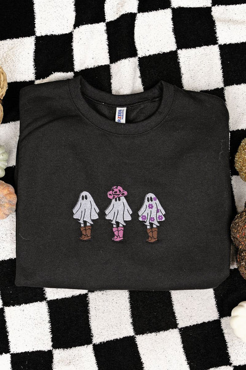 Embroidered Boojee Cowghouls Unisex NuBlend Crew Sweatshirt