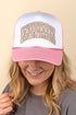 Arched Mama Leopard Foam Mesh Back Trucker Cap