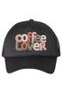 Faux Yarn Coffee Lover Foam Mesh Back Trucker Cap