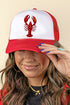Faux Rhinestone Crawfish Foam Mesh Back Trucker Cap