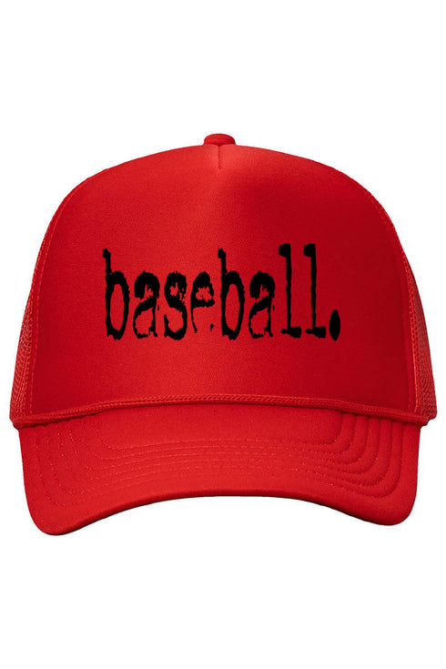 Distressed Baseball. Foam Mesh Back Trucker Cap