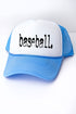 Distressed Baseball. Foam Mesh Back Trucker Cap