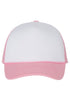 Magenta Chinoiserie Bow Foam Mesh Back Trucker Cap