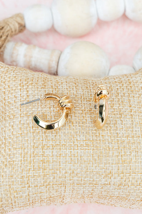 Milan Muse Goldtone Hoop Earrings