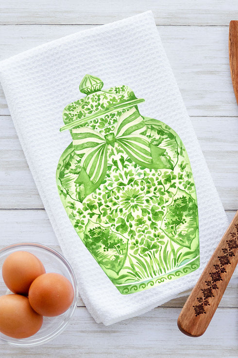 Ginger Jar Waffle Kitchen Towel *Choose Your Color