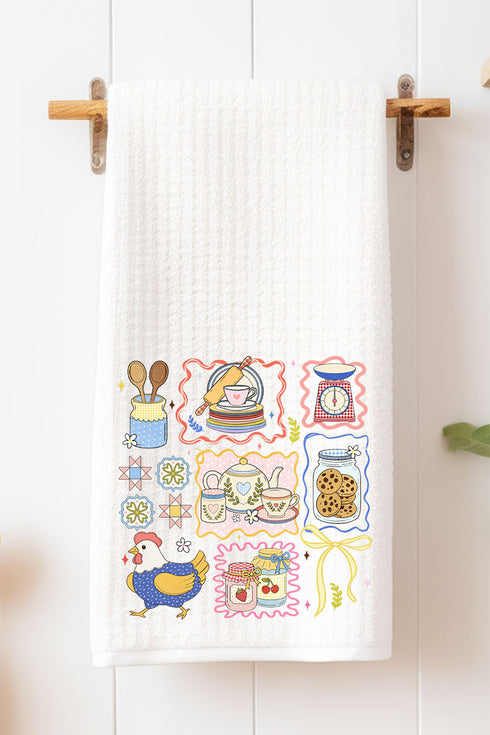 Granny's Kitchen Waffle Kitchen Towel