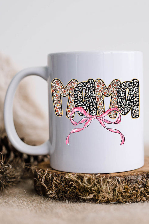 Bubble Mama Ribbon Ceramic Mug