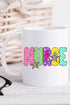 Distressed Retro Nurse Ceramic Mug