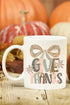 Give Thanks Coquette Ceramic Mug