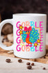 Gobble Doodle Turkey Ceramic Mug