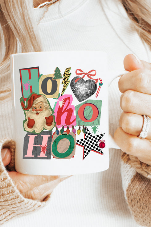 Ho Ho Retro Christmas Ceramic Mug