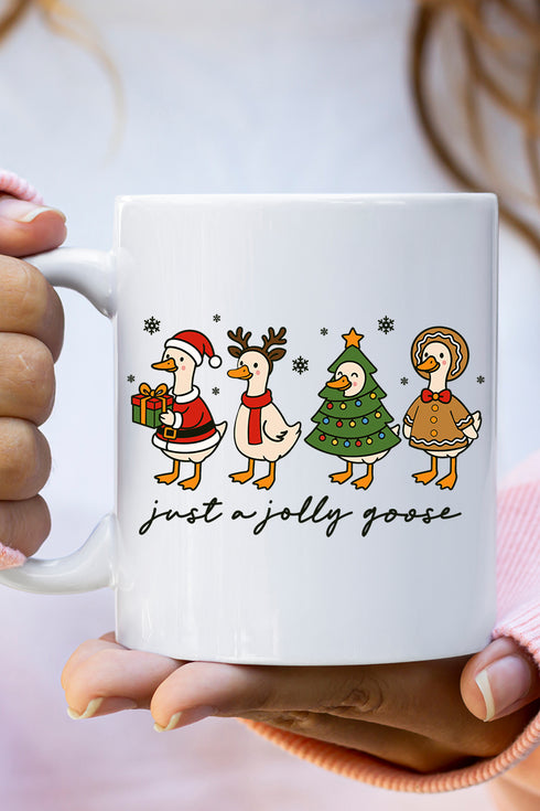 Just A Jolly Goose Ceramic Mug