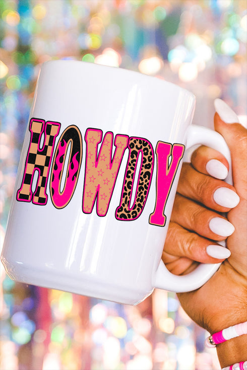 Pink Heat Howdy Ceramic Mug
