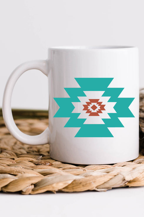 Punchy Aztec Ceramic Mug