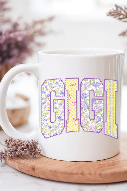 Purple Scalloped Gigi Ceramic Mug