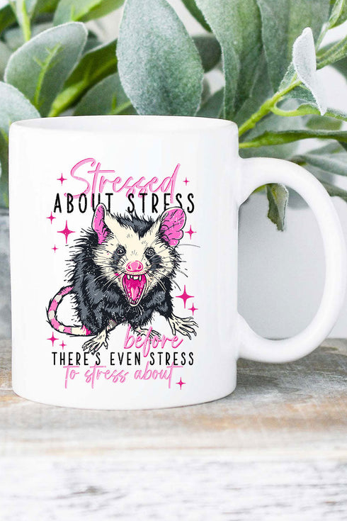 Stressed About Stress Ceramic Mug