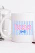 Teacher Striped Ceramic Mug