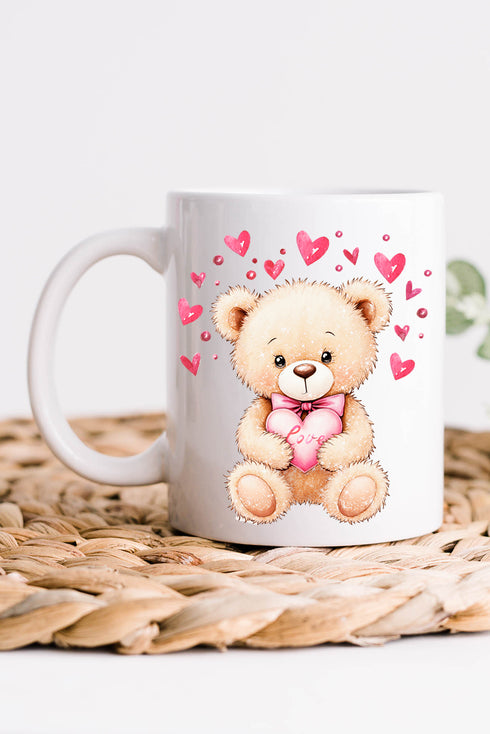 Teddy In Love Ceramic Mug