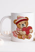 Teddy's Threaded Heart Ceramic Mug