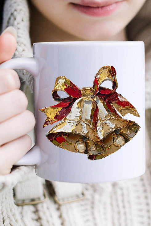The Painted Christmas Bells Ceramic Mug