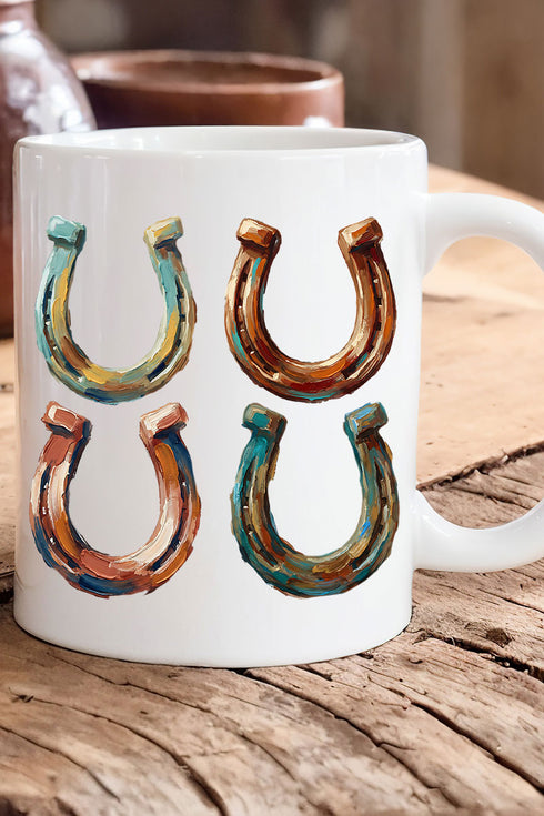 The Painted Horseshoes Ceramic Mug
