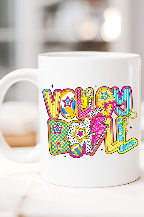 Vibrant Volleyball Ceramic Mug