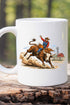Vintage Rodeo Cowboy Ceramic Mug