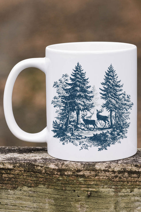 Woodland Buck Ceramic Mug