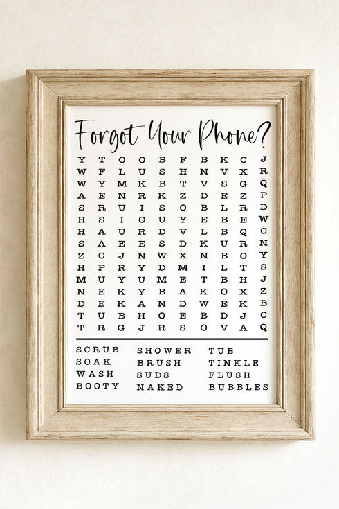 Forgot Your Phone Ready To Frame Canvas Print