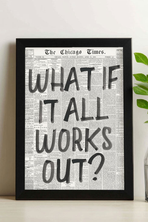 It All Works Out Ready To Frame Canvas Print