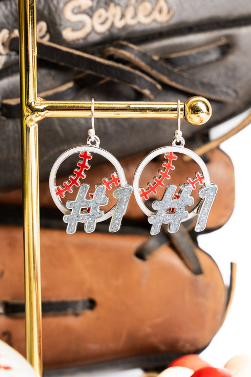 Baseball #1 Earrings
