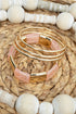 Pink and Goldtone SoHo Stack Bracelet Set