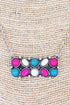 Multi-Color Rock Creek Trail Silvertone Necklace