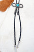 Turquoise & Silver Pearl Bowline Beauty Bolo Tie Necklace