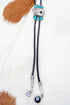 Turquoise Hold All The Cards Bolo Tie Necklace