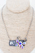 Iridescent Butterfly Belle Silvertone Necklace
