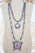 Pink Frontier Flutter Silver Pearl Layered Necklace